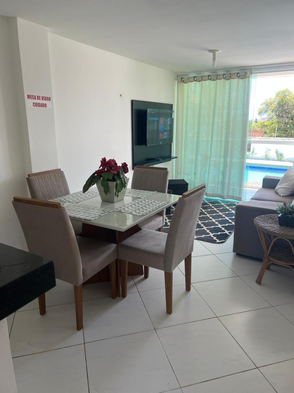 Appartamento Mar E Sol Residencial 2 Quartos C Ar Condicionado,500 Metros Da Praia De Jacuma Conde  Esterno foto